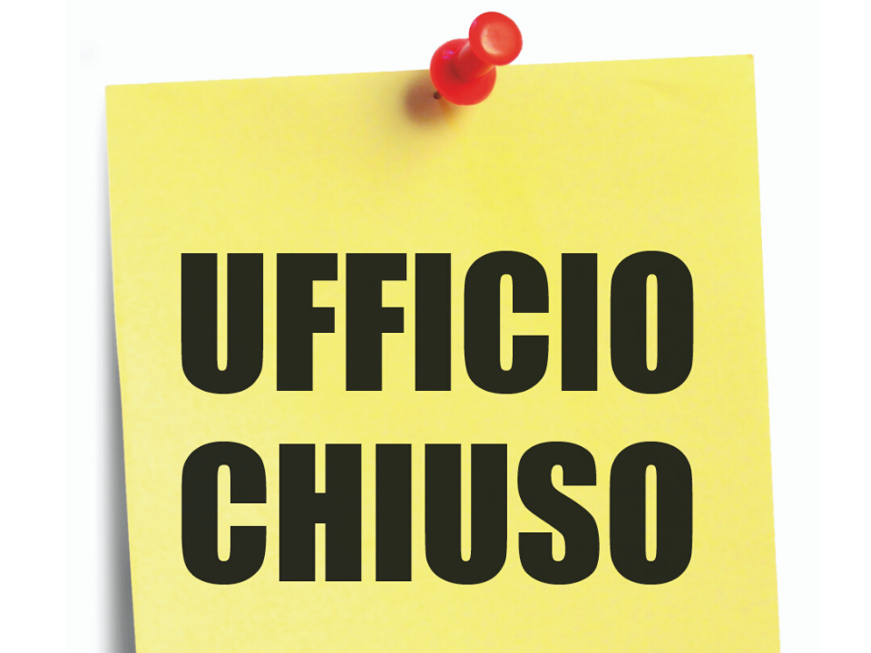 Chiusura Ufficio Tributi lunedì 23/09/2024